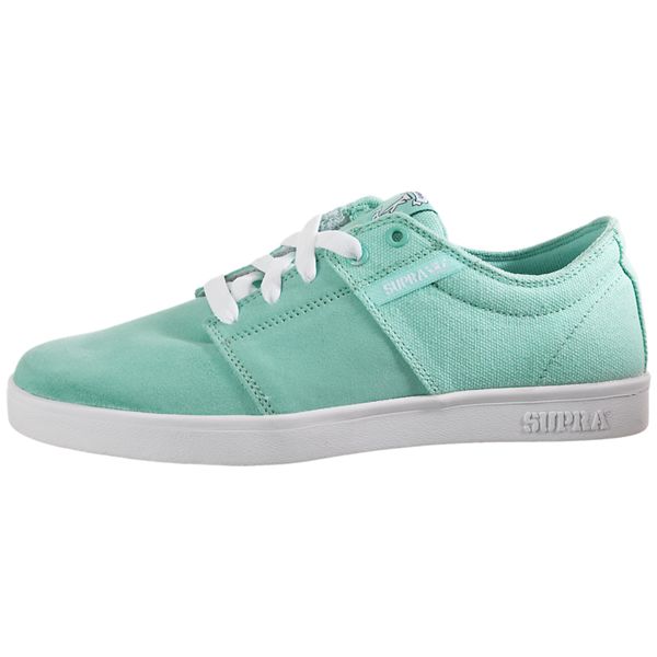 Supra Mens Stacks Low Top Shoes - Green | Canada K0661-8R80
